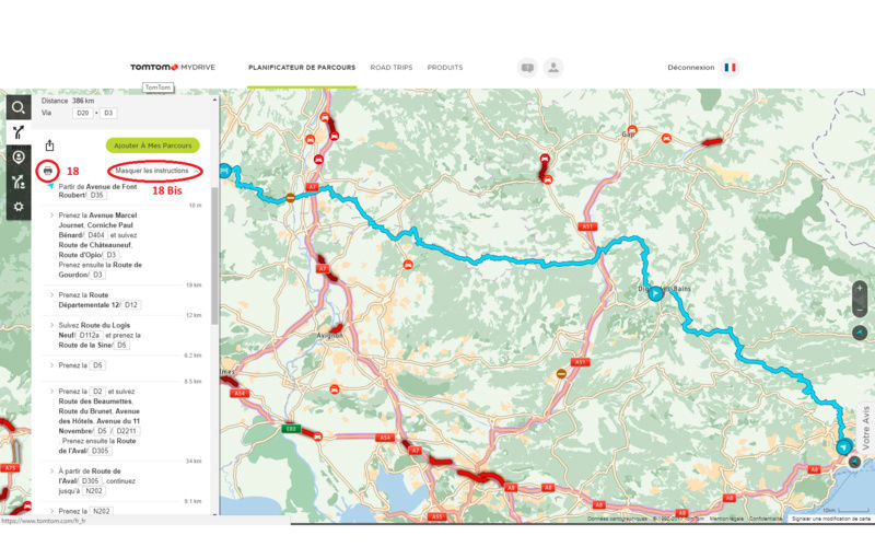 [Tuto] Tracer un roadbook moto avec MY DRIVE TomTom 1810