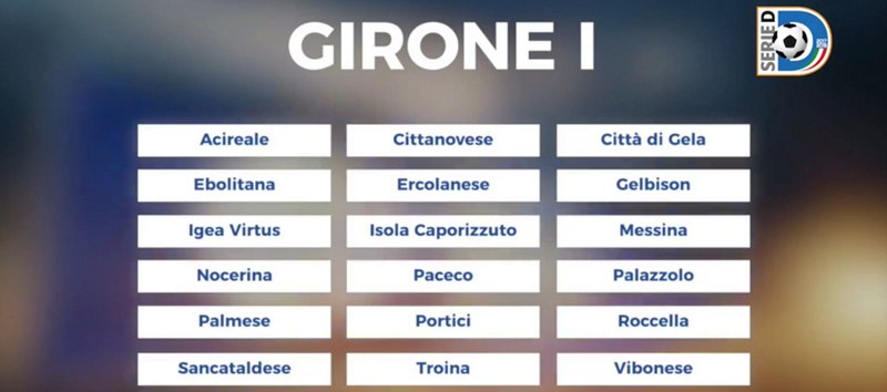 Calendario Serie D girone I stagione 2017/2018 Girone10