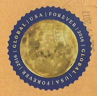 USA Forever - runde Briefmarke Global11