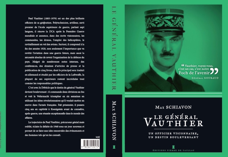 Max Schiavon, biographie du général Vauthier, février 2013 Couv__10