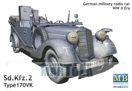 Radio Tornisterfunkgerät sur véhicule Sd.Kfz.2 Type 170VK  Mar79210