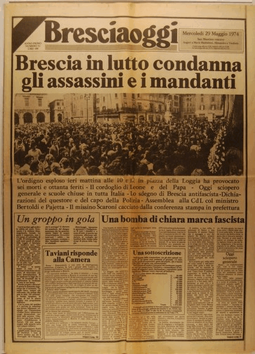 Brescia: Piazza della Loggia, cronologia di un'ingiustizia. Libera10