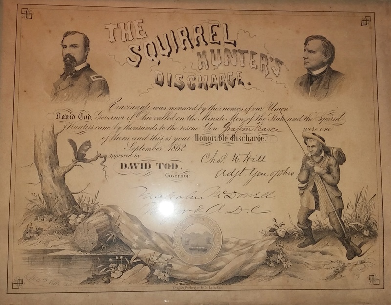 American Civil War Ohio Squirrel Hunter's Discharge 20170932