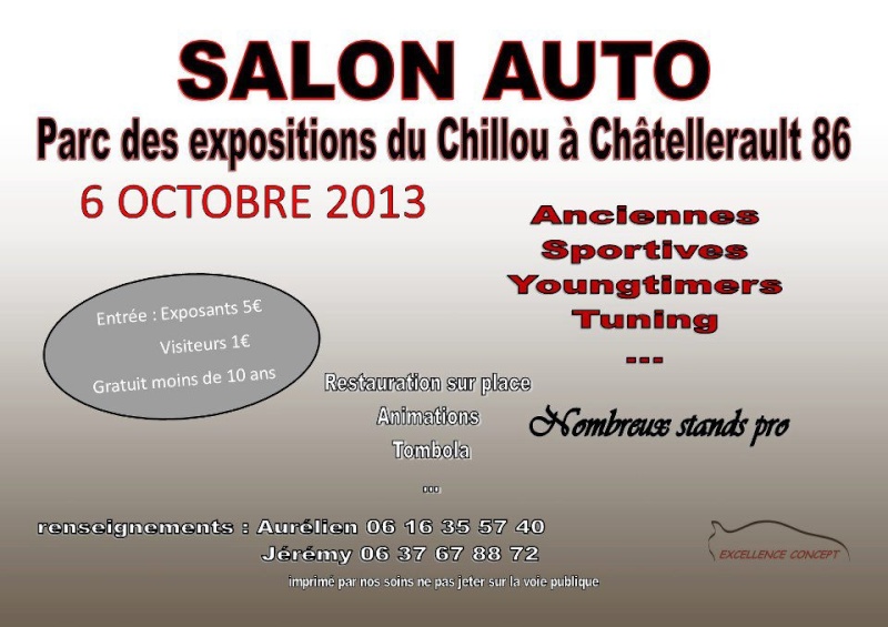  6 octobre 2013 EXCELLENCE CONCEPT ( Chatellerault ( 86 ) 54197610