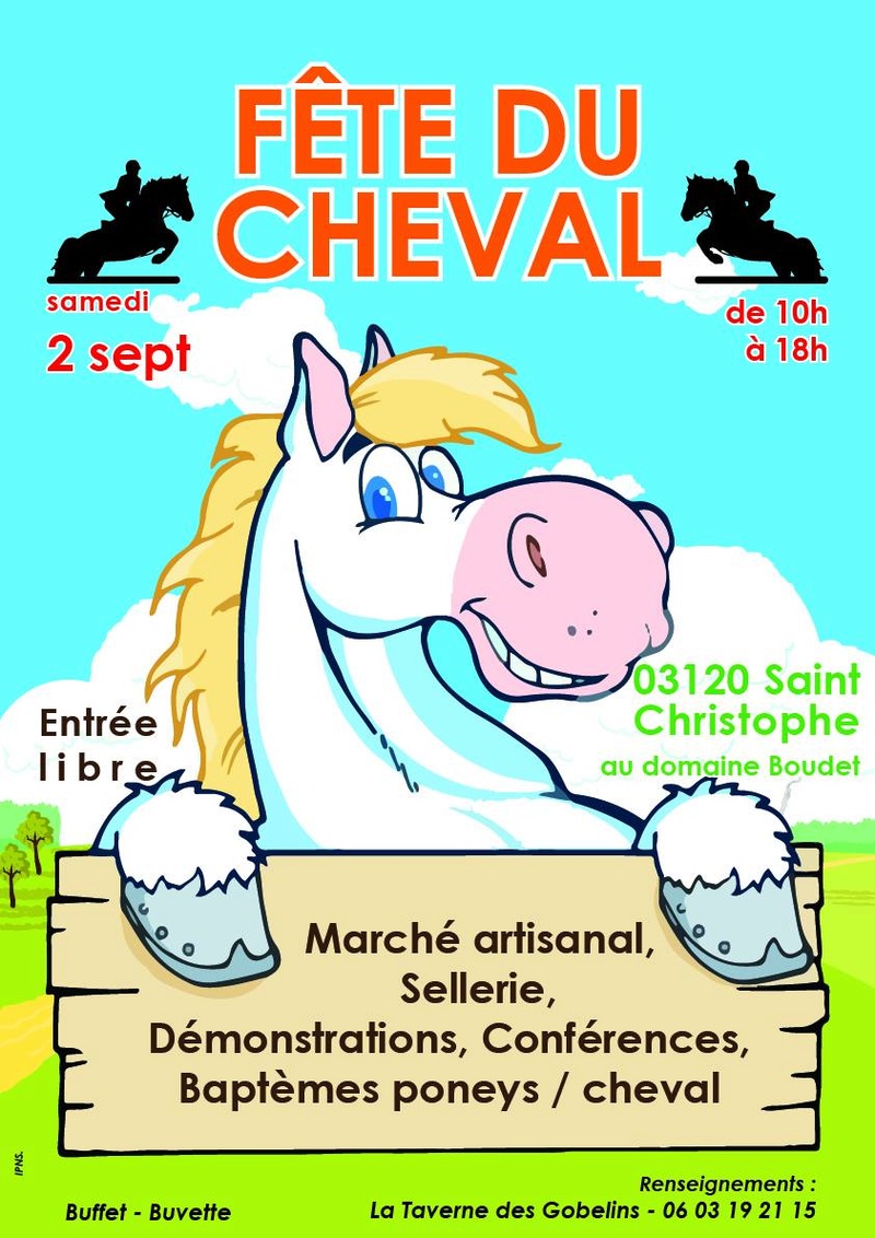 Fête du Cheval à St Christophe (03) le 2 septembre 2017 Affich10