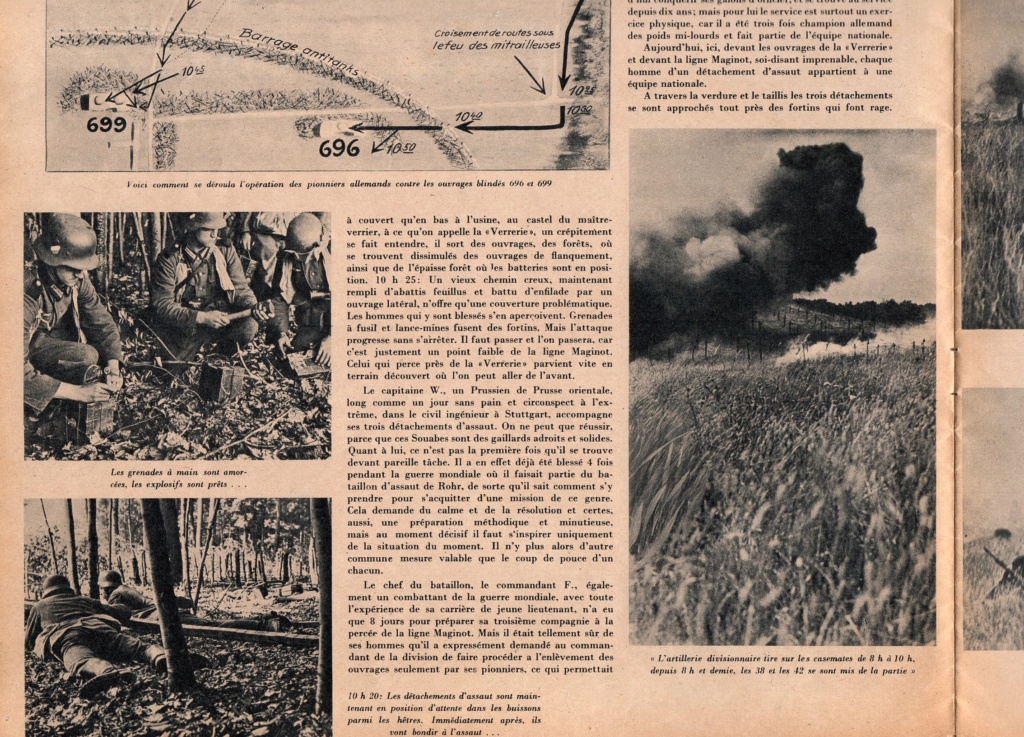 Reconstitution pour la propagande de combats sur la ligne Maginot des Vosges du  Signal14