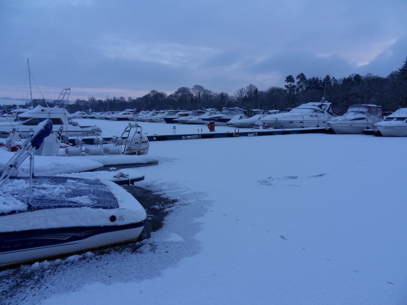 Pictures & Video of the marina in the snow Sdc10425