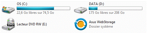 Connexion USB DD externe C10