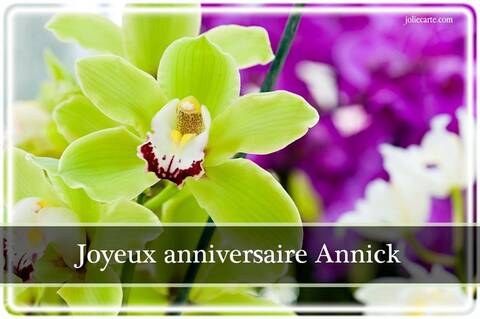 Joyeux Anniversaire Annick