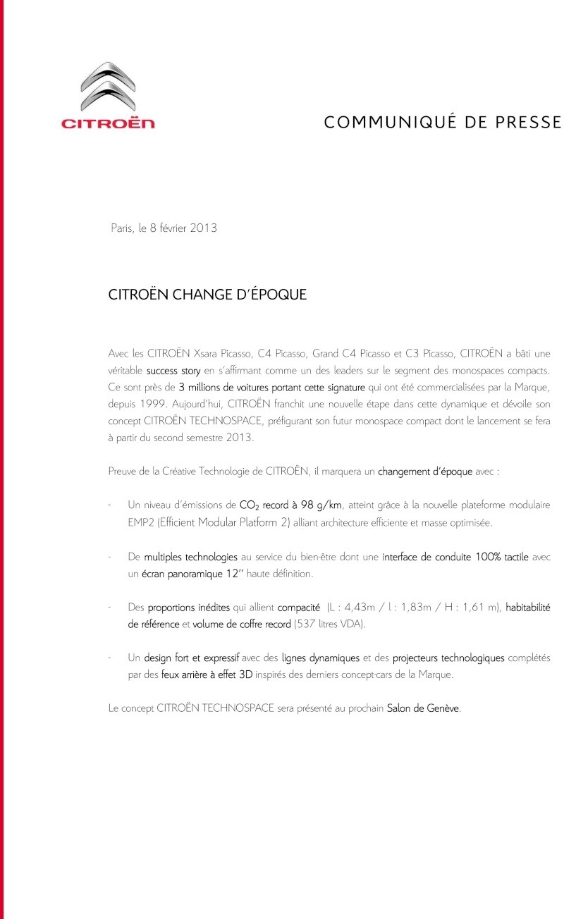 2013 - [GENEVE] Citroën Technospace - Page 2 Cp_rev11