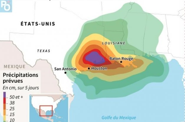 Houston sous les eaux, attend des pluies encore plus fortes Housto11