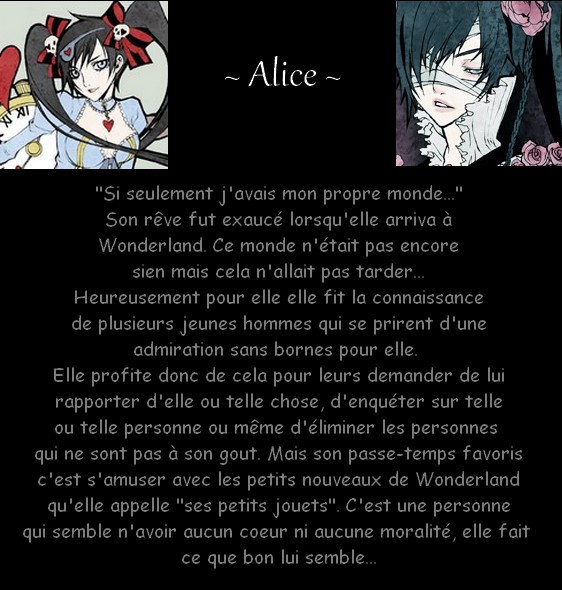 # Alice #   (l'héroine) [Pris] Fiche_10
