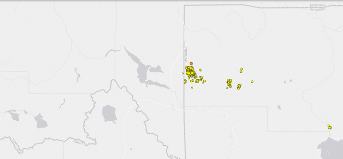 THE MOST IMPORTANT NEWS - THERE HAVE BEEN 296 EARTHQUAKES IN THE VICINITY OF THE YELLOWSTONE SUPER VOLCANO WITHIN THE LAST 7 DAYS Yellow11