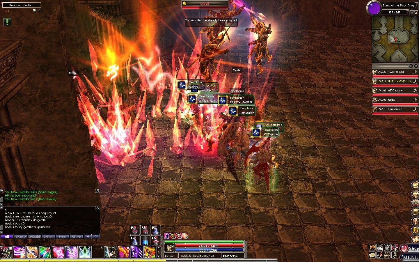 Guild Helping to kill dragon in TOMB Dekar147