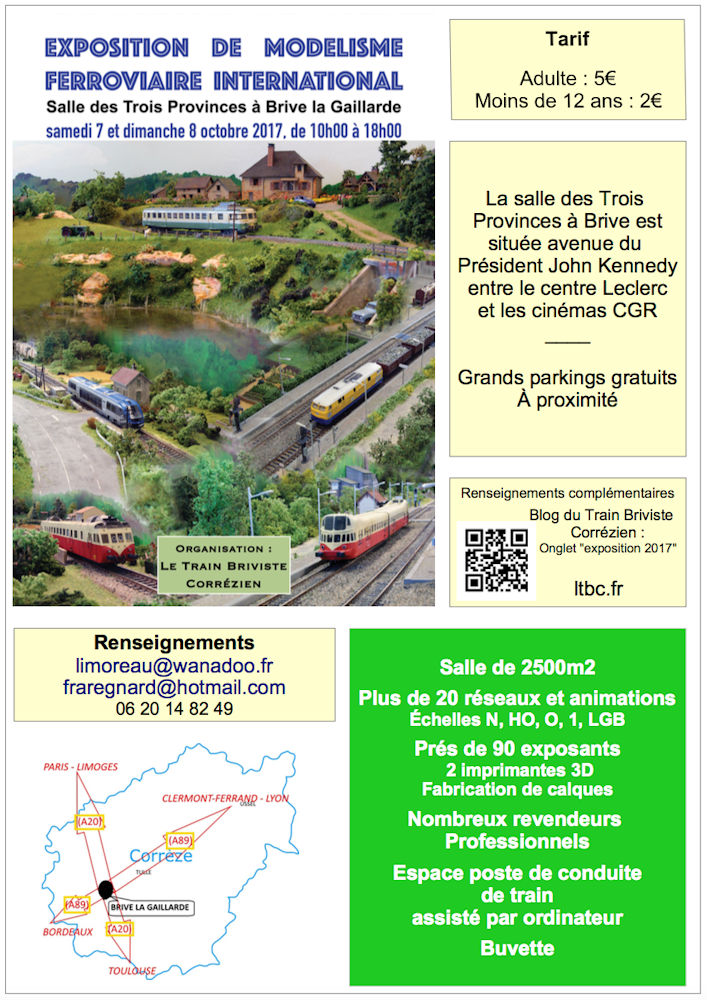 EXPOSITION INTERNATIONALE les 7 & 8 OCTOBRE 2017 à BRIVE (19) Affich14