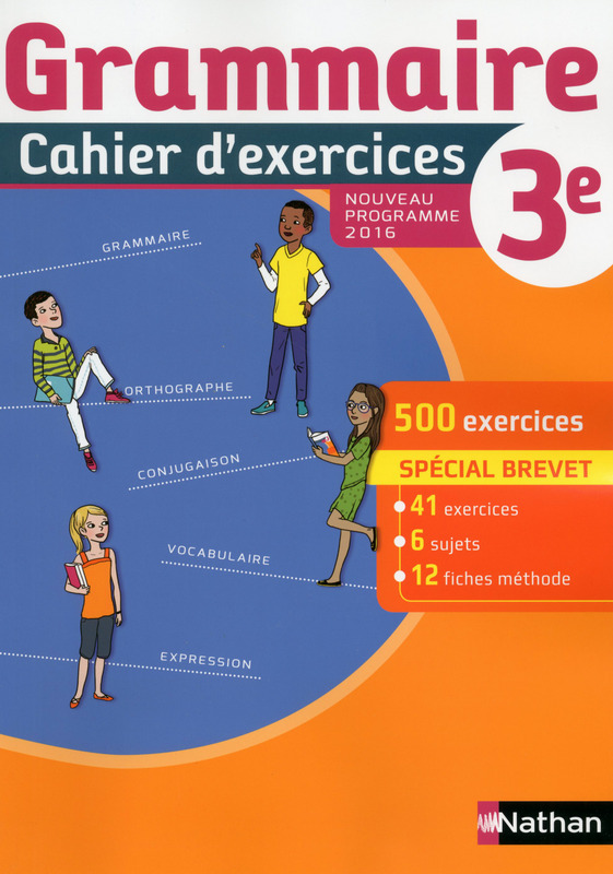 Cahier D'exercice Francais 3eme Correction Choix d'un cahier d'exercices, niveau 3ème