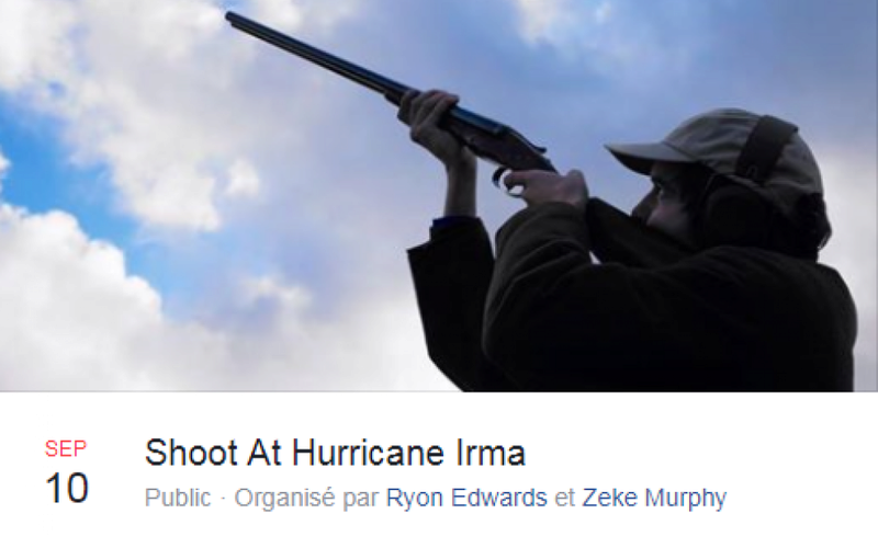 un shérif américain demande de ne pas tirer sur l'ouragan avec un fusil 72494510