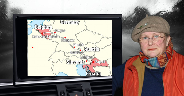 Une mamie Belge fait 1.300 km en se rendant à Bruxelles via Zagreb Gps-br10