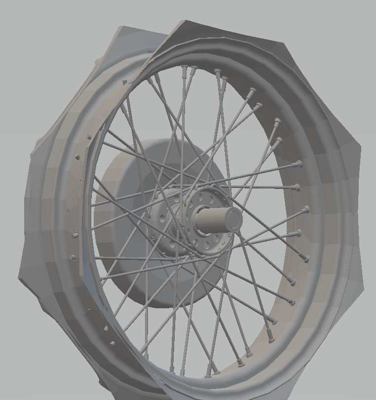 faire des roues àrayons en métal pour HARLEY au 1/6ème Captur27