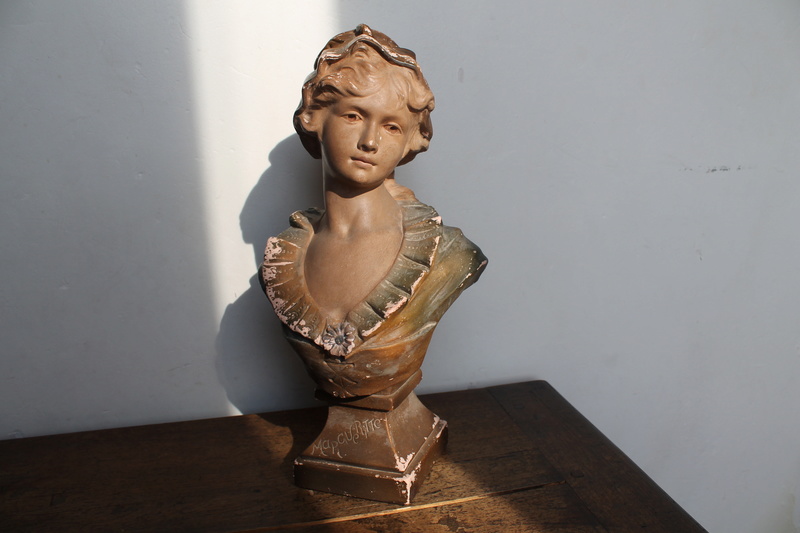 Buste de femme en plâtre "Margueritte" Citti Frères Img_1510