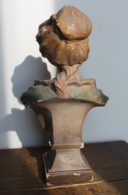 Buste de femme en plâtre "Margueritte" Citti Frères Img_1612