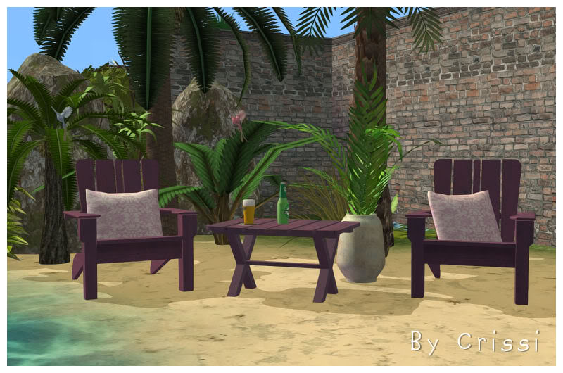 Anye - Recolors AnYe's Beach Chair set - Sims 2 Anyebe11