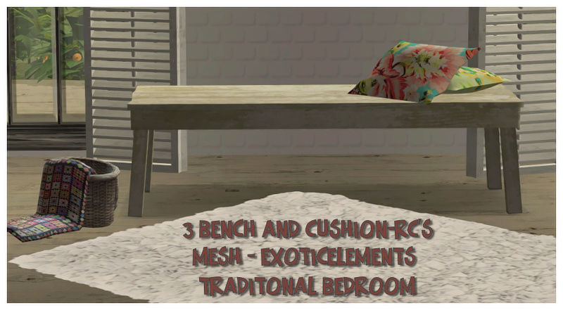 Bench and cushion-recolors *Mesh Exotic Elements* Bpsexo10