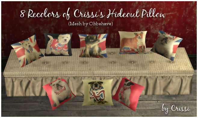 Crissi's Hideout Pillow Recolors Ohbeha17