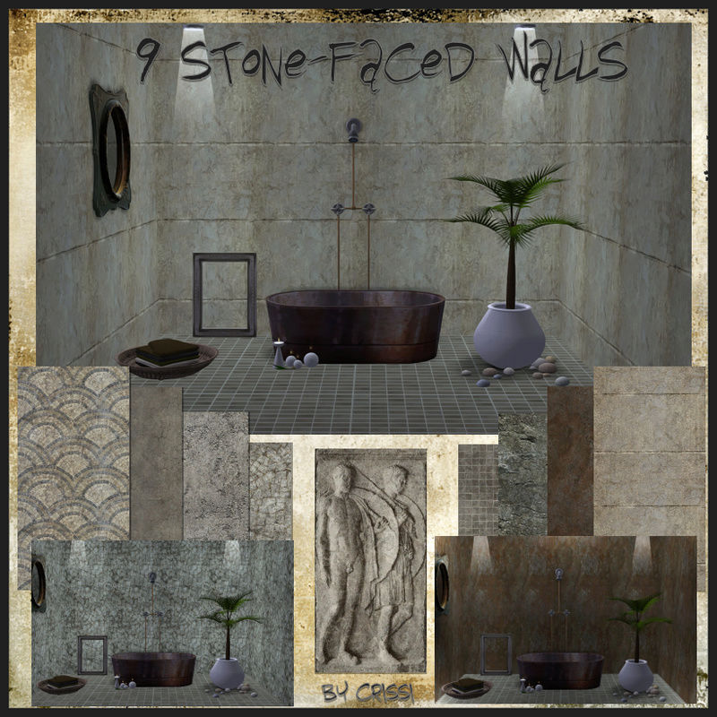 walls - 9 Stone-faced Walls Stonef12