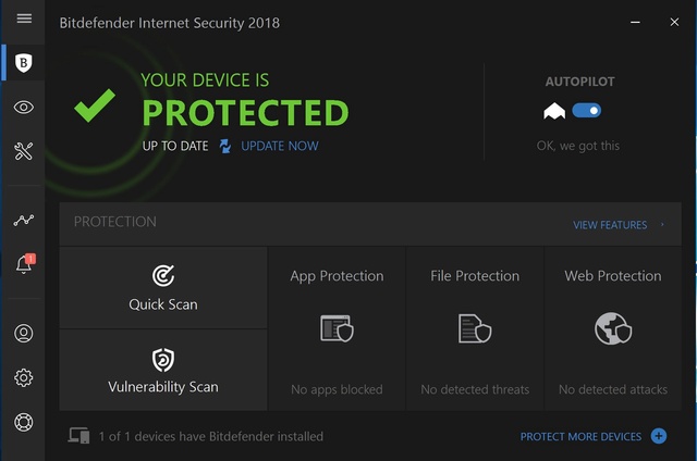 Bitdefender Internet Security 2018 - Advanced Threat Defense Bitdef12