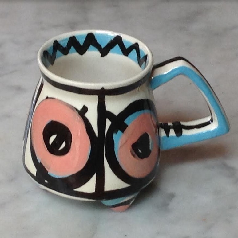 Bruce Haliday in the wild: decorated Brendan Adams mug shape Bh110