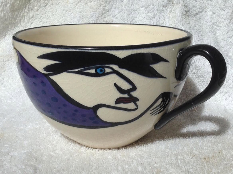 Catherine Anselmi cup with face Ca10