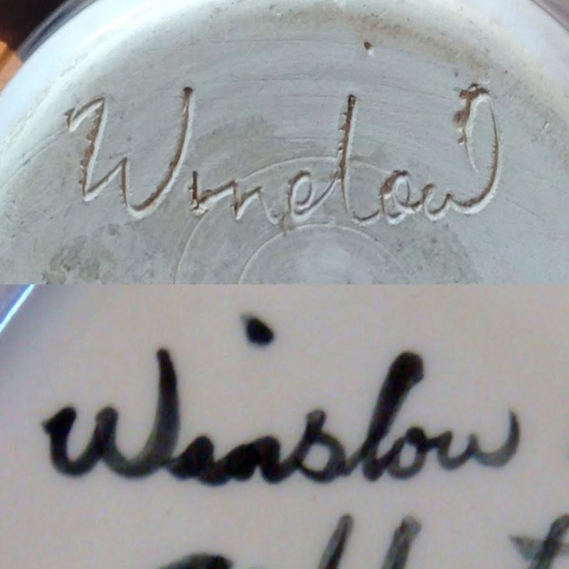 Looks like Winelow or Window: could this be Winslow Pottery? Wins10