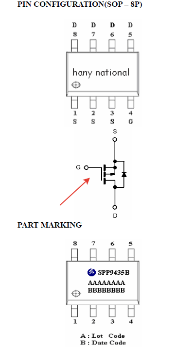 9435B MOSFET. Datasheet 2017-014