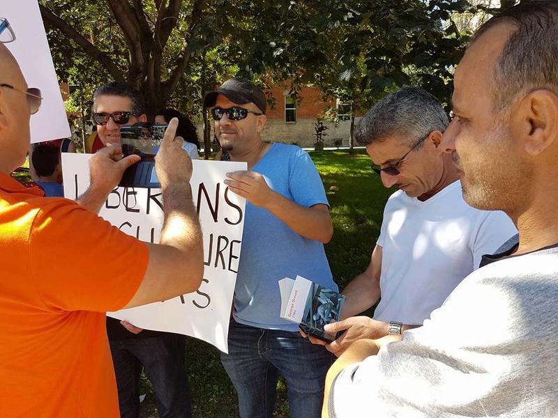 Rassemblement devant l’ambassade d’Algérie à Montréal pour dénoncer les interdictions de conférences à Aokas samedi 29 juillet 2017 1355