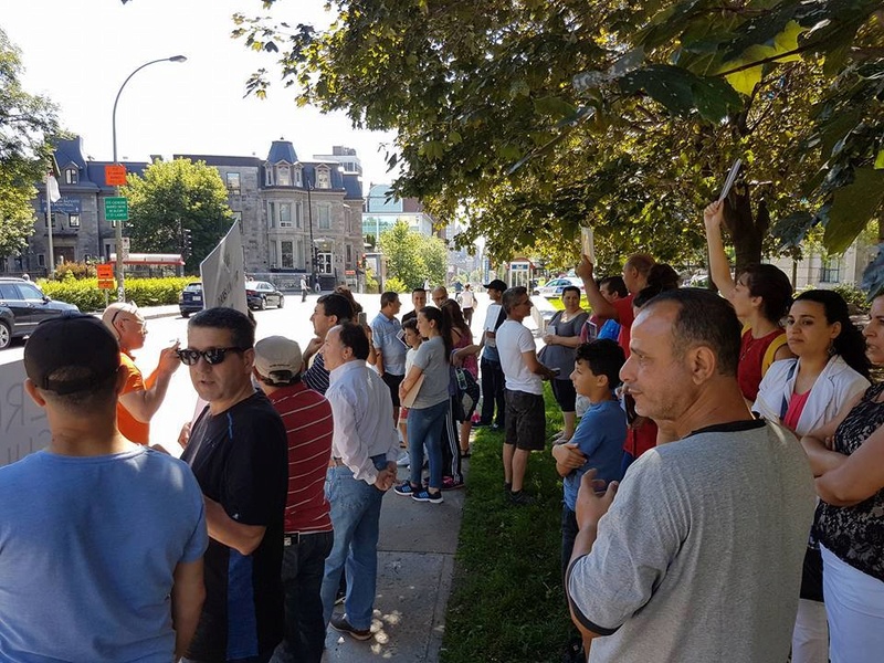 Rassemblement devant l’ambassade d’Algérie à Montréal pour dénoncer les interdictions de conférences à Aokas samedi 29 juillet 2017 1364