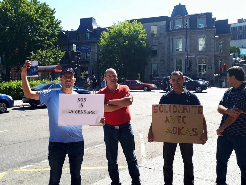 Rassemblement devant l’ambassade d’Algérie à Montréal pour dénoncer les interdictions de conférences à Aokas samedi 29 juillet 2017 - Page 2 1383