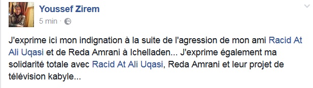 Le Dr. Racid At Ali Uqasi et Reda Amrani ont étés agressés sur leur chemin vers Akbou  1785