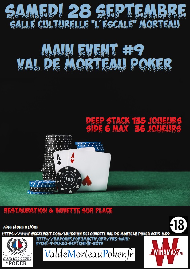 Main Event #9 du Val de Morteau Poker, le 28 septembre 2019 201910