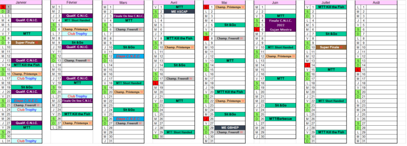 Calendrier 2021/2022 Maj14