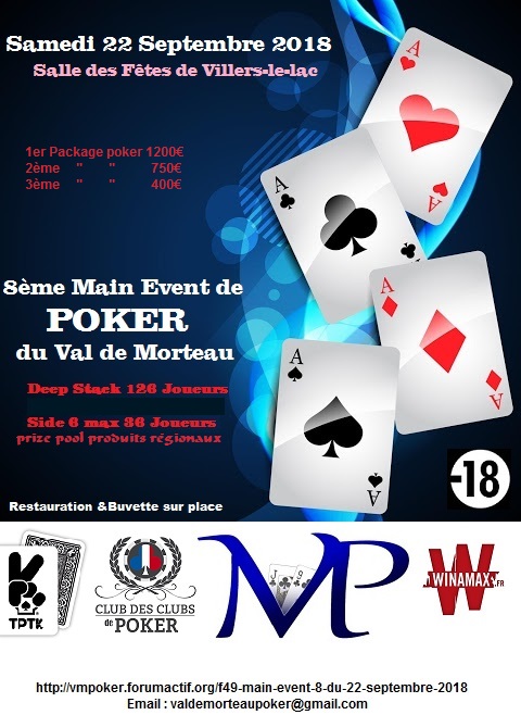 Main Event #8 du VMP, le 22 septembre 2018 Me810