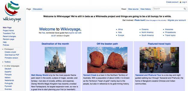 Wikivoyage, Wikipedia e udhetimeve nis ne fund te janarit 55332010