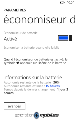 [TEST] Test du Windowsphone 8S by HTC Autono10