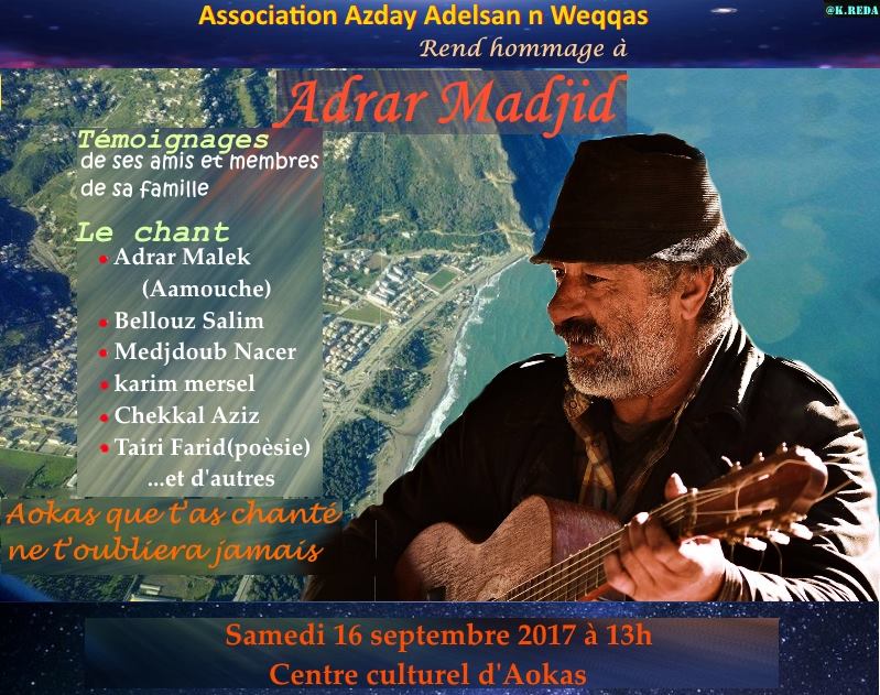 HOMMAGE A ADRAR MADJID  LE SAMEDI 16 SEPTEMBRE 2017 A AOKAS  1303