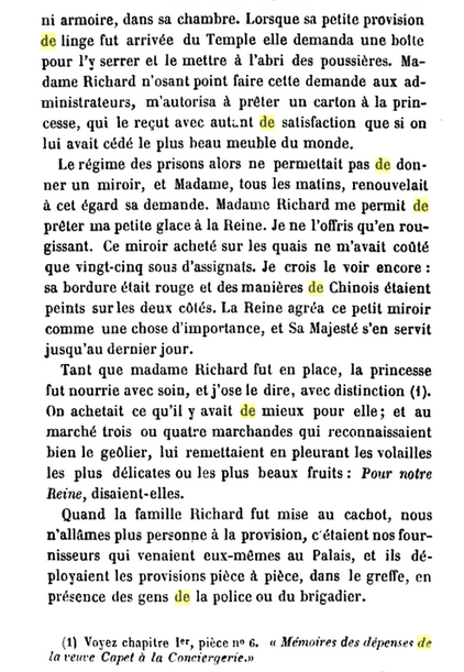 14 octobre 1793 (23 vendémiaire an II): Déclaration de Rosalie Lamorlière 1312
