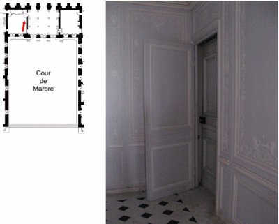 Rez de chaussée - Aile centrale - Appartement de Marie Antoinette - 90 Salle de bain 13425212