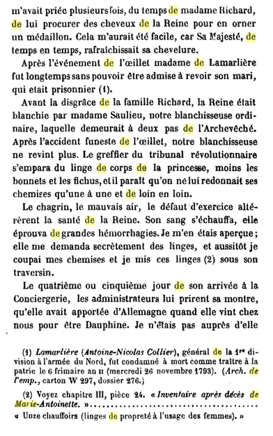 14 octobre 1793 (23 vendémiaire an II): Déclaration de Rosalie Lamorlière 1512
