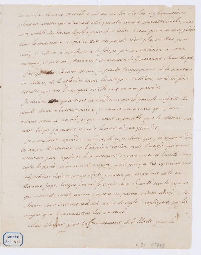 13 septembre 1791: Louis XVI approuve la Constitution de 1791 1661_110