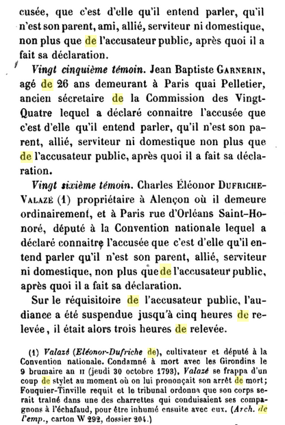 14 octobre 1793 (23 vendémiaire an II): 9H: Procès verbal de l'audience du Tribunal Révolutionnaire (15) 1710