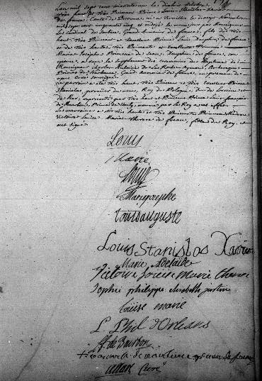 18 octobre 1761: Acte de baptême de Louis XVI 20994210
